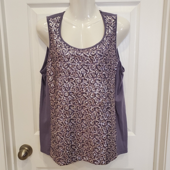 Chico's Tops - Chico's Cami Tank Top Sequined